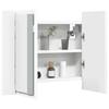 LED Bathroom Mirror Cabinet White 60 X 12 X 45 Cm Acrylic