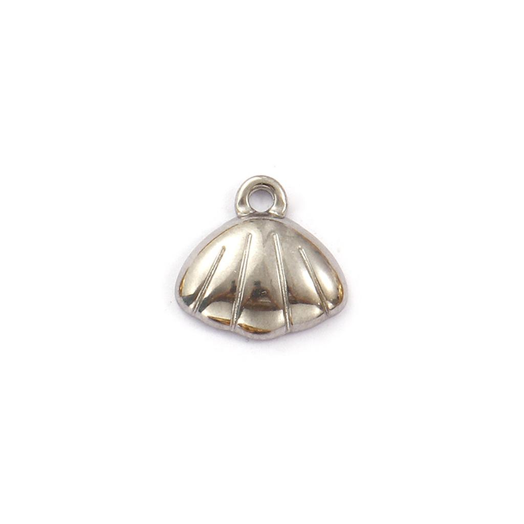 2 Piece 304 Stainless Steel Ocean Charms Shell Pendants For DIY Necklace Earrings Jewelry Making Findings