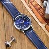 SINOBI Fashion Design Men's Watches Original Leather Strap Man's Quartz Wristwatches Top Luxury Male Best Gifts Luminous Clock