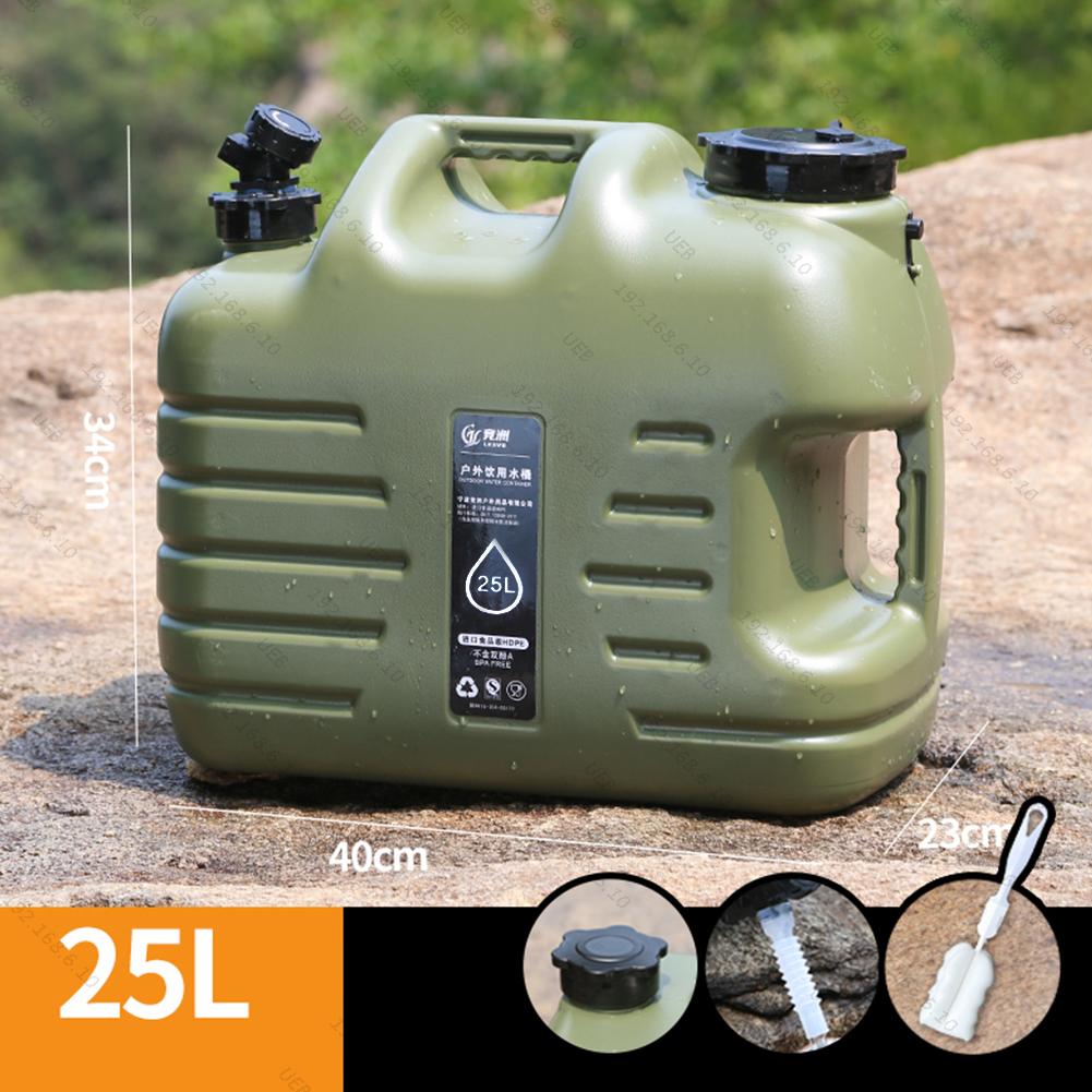 28L Outdoor Portable Car Water Storage Box with Faucet & Wheel Car Drinking Water Storage Box Water Jug for Camping Outdoor BBQ