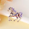Sturdy Alloy Horse Pin Versatile Accessory for Scarf or Bag Embellishment
