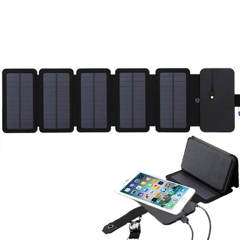 Foldable Solar Charger Outdoor Emergency Solar Panel for Phone Battery Travel Hiking Camping USB Portable Power Cell Charger