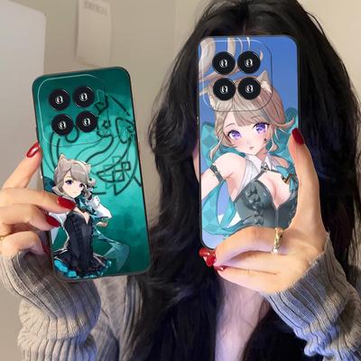 Game GI Lynette Matte TPU Mobile Phone Case for Xiaomi 15 14 13 12 Mi 11 T Ultra Lite Pro S X 5G Colorful Printing Cover