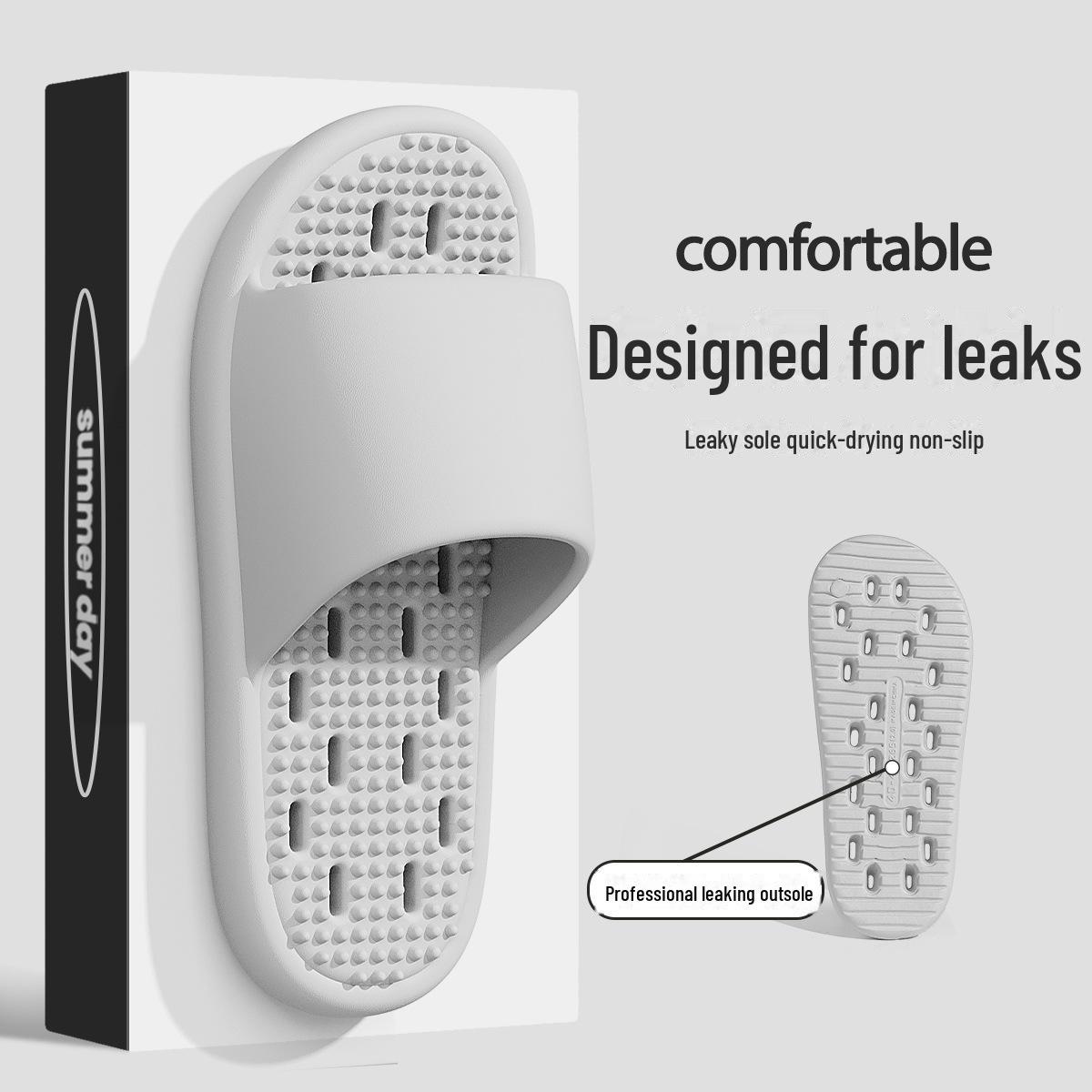 

Нескользящие быстросохнущие массажные тапочки: Сандалии для дома Four-Seasons для женщин и мужчин 44-45 Standard (Inner Length 275mm)