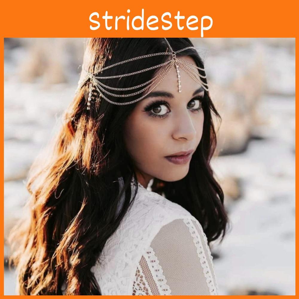Fashionable Rhinestone Decoration Multi Layer Chain Design Women Headwear For Bridal Hair Styling And Special Occasions