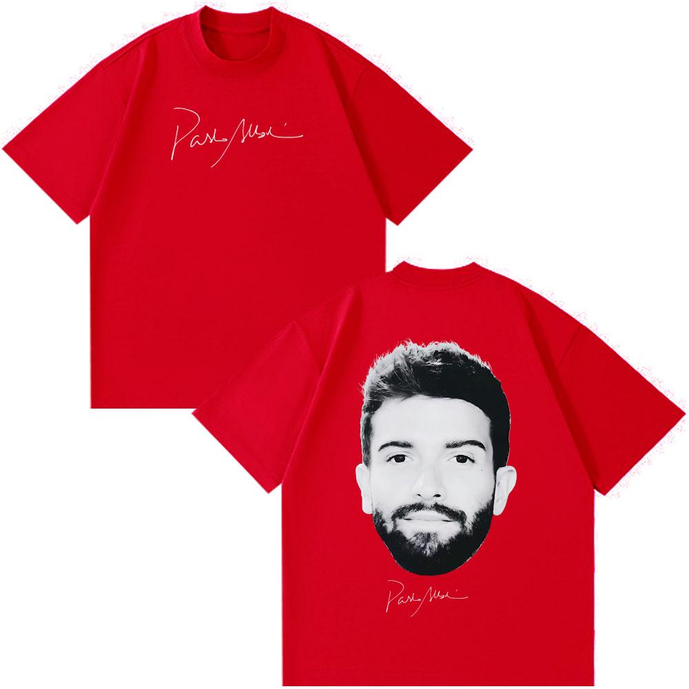 

Singer Pablo Alborán Fashion Print TShirt Men Women Hiphop ONeck Tshirts Cotton Shortsleeved Loose Casual Oversized T Shirts S