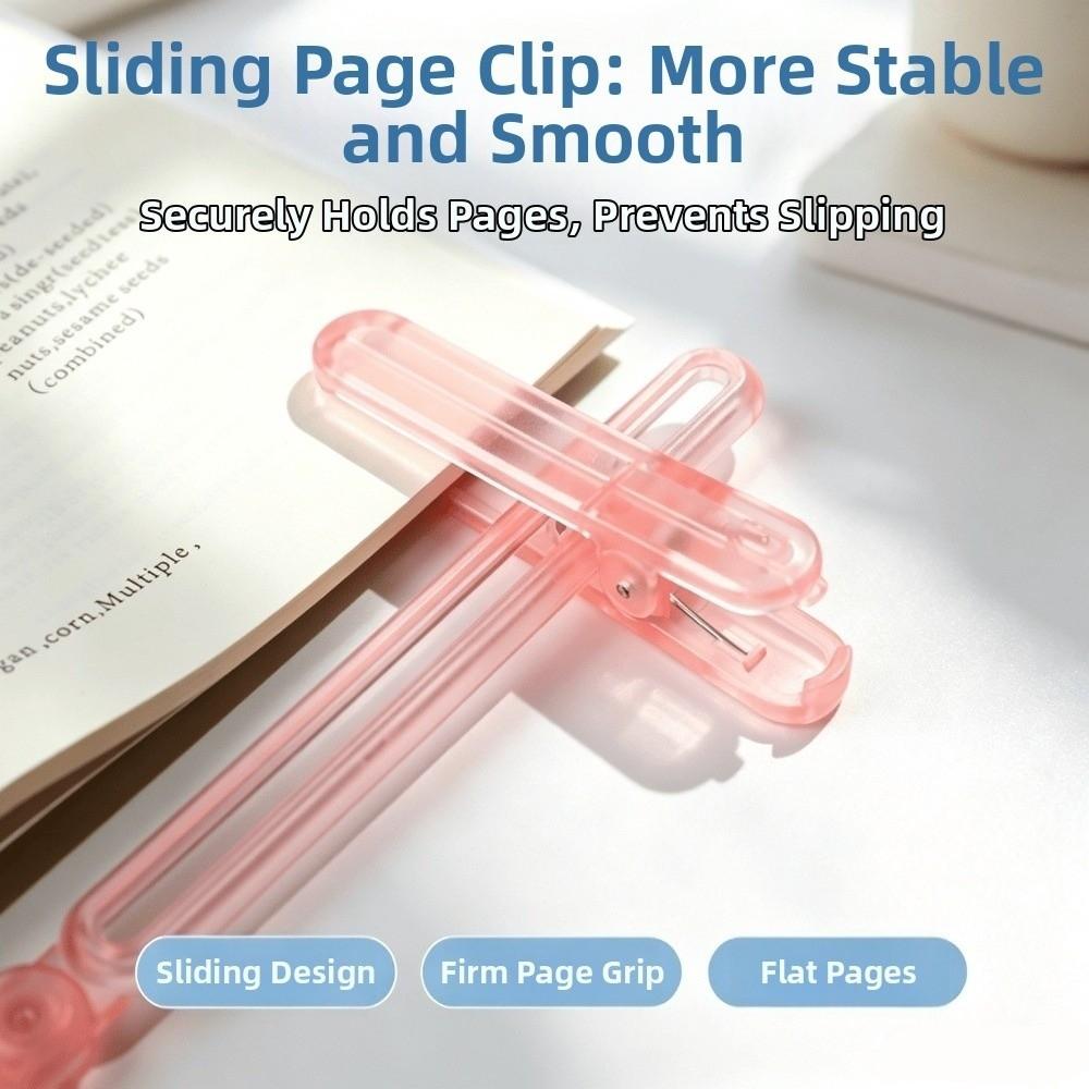 Multi-functional Reading Book Clip Slidable Folding Book Clip Convenient Books Fixed Clip Student