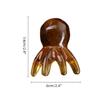 Spa Quality Home Travel Use Ergonomic Octopus Head Resin Gua Sha Massager Portable Face Body Scalp Pressure Point Tool