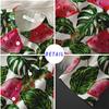 Japanese Ins Watermelon Print Summer Short-Sleeved Flower Shirt Men'S And Women'S Retro Ruffian Handsome Hawaiian Beach Couple Shirt