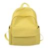 Sac à dos simple couleur unie pour fille grande capacité sac d'école étudiant léger sac d'ordinateur de voyage 1011 nouvelle mode campus