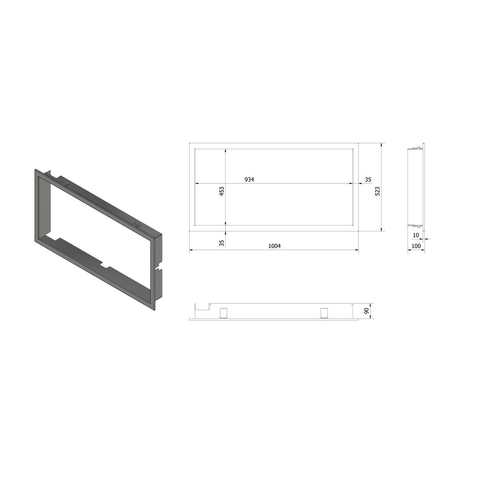 Frame for LUCY 16 Insert Flange Width: 35 Mm