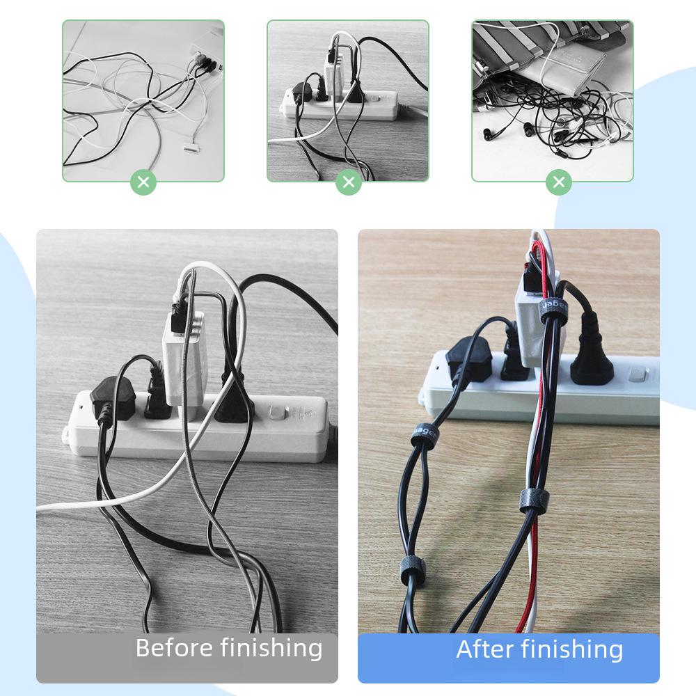 Essager Velcro Cable Management Belt for Data, Headphone, Audio, and Network Cables