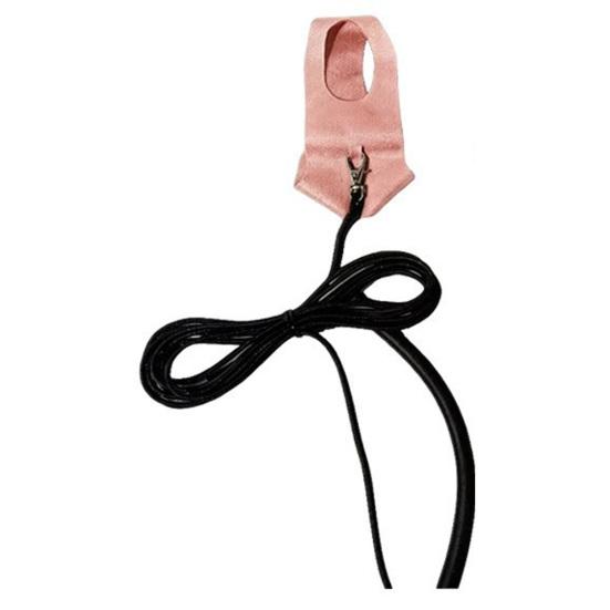 

Bird Harness And Leash Snap Button Parrot Harness Escape-Proof Bird Leash Flying Rope for Safe Outdoor Training Budgies Macaws Cockatoos M рожевий
