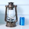 1Pc 25Cm Bronze Kerosene Lamp Retro Horse Lamp Camping Lamp Outdoor Tent Lamp Emergency Camping Portable Hanging Lamp