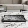decorative Tray with Handles Rectangular Organizer for Coffee Table, Tabletop, Entryway Solid