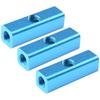 1/4in 2Way 5 Port Air Compressor Hose Inline Manifold Block Splitter Fitting 3pcs