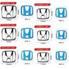 Car Badge Stickers Front Grille Trunk Steering Wheel Logo Rear Trunk Emblem For Honda Civic Fit Jazz Accord CRV HRV City Odyssey