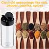LMETJMA Camping Plastic Spice Jar with Shaker Lids Seasoning Containers 100ML Clear Seasoning Containers Spice Bottles JT516