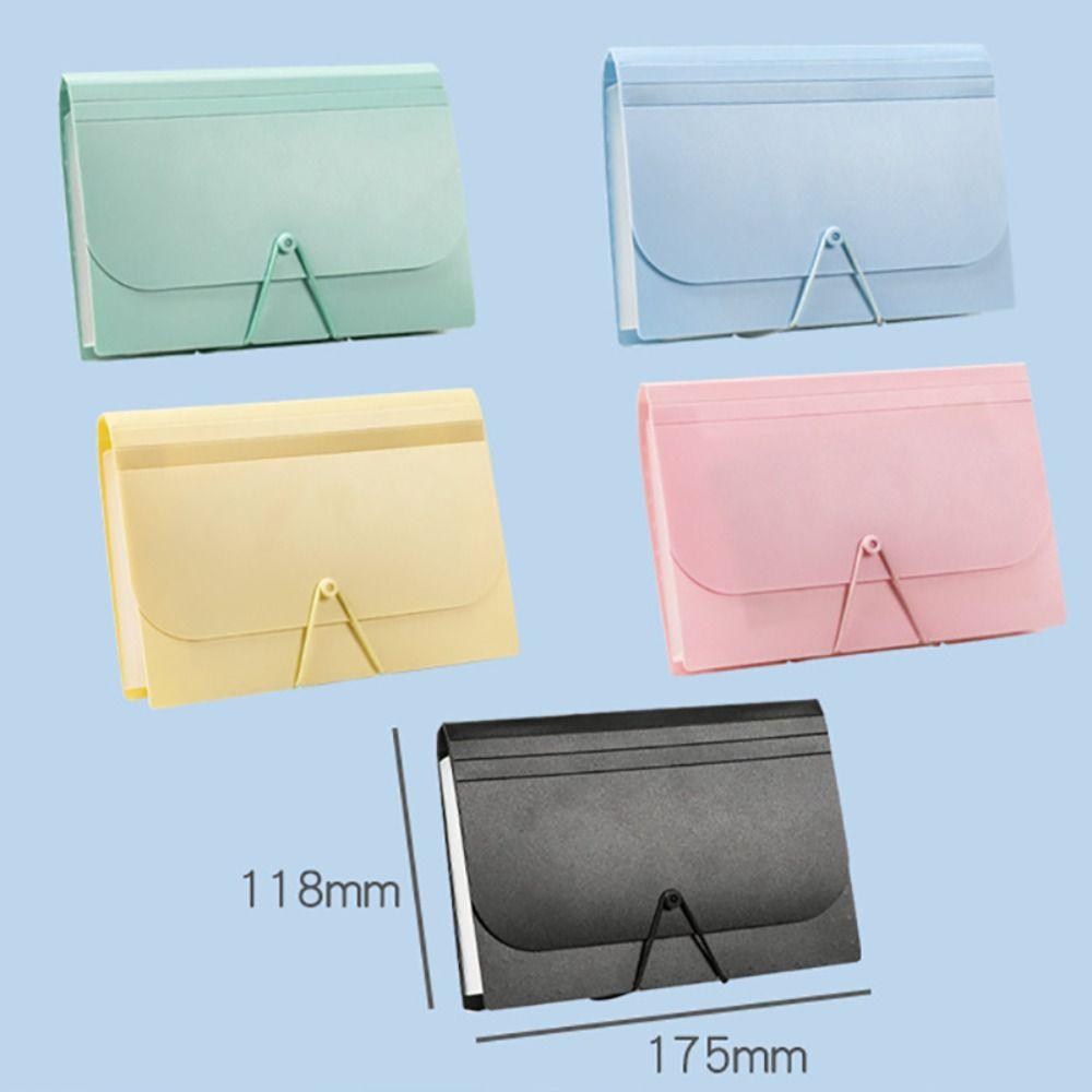 Vertical A6 Bill Storage Booklet Strap Design A6 File Folder  Receipt Collection