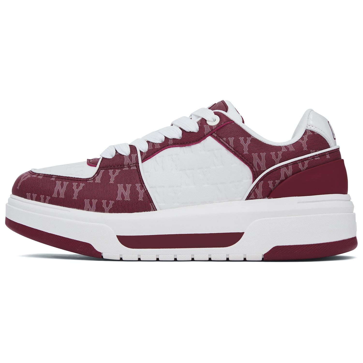 

New MLB Chunky Liner Slip Resistant And Abrasion Resistant Support Low Top Skateboard Shoes Unisex Dark Red 3ASXCMN4N-50RDD 42.5