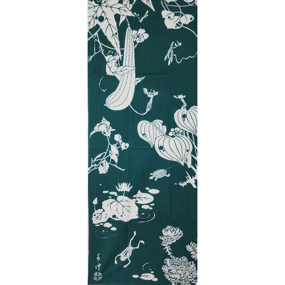 Geisodo Tenugui by Genpo (Tenugui) Jakuchu, Yaoka, Green, T-10