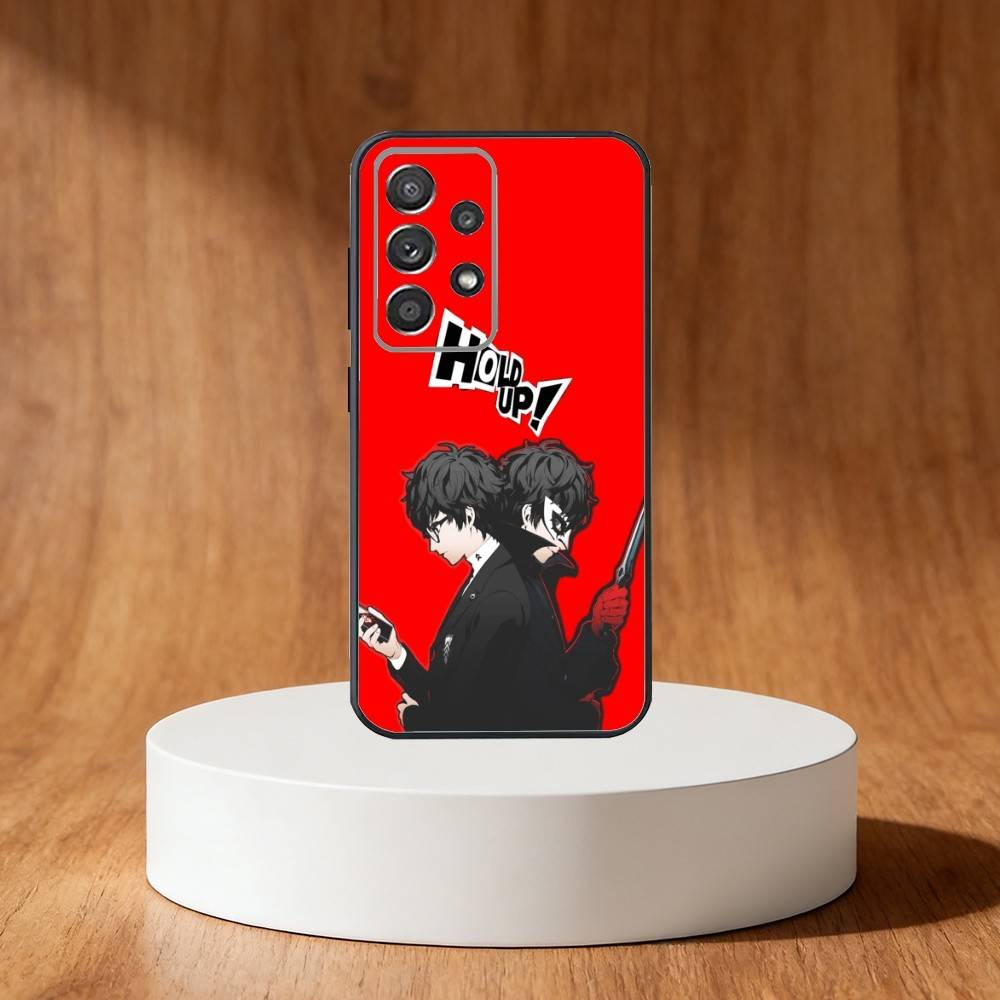 Game P-Persona 5 Phone Case For Samsung S25,S24,S21,S22,S23,S30,Ultra,S20,Plus,Fe,Note,10,9,5G Black Cover