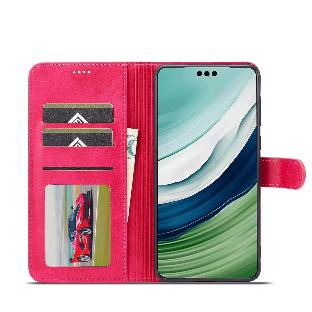 LC.IMEEKE For Huawei Mate 60 PU Leather Stand Wallet Phone Cover Magnetic Phone Case