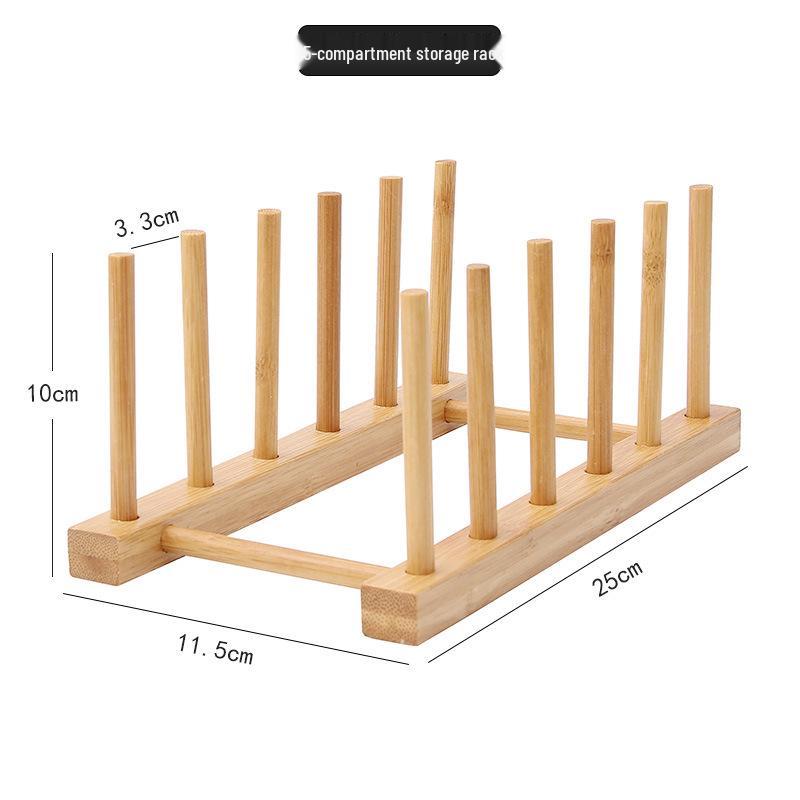 Bamboo Dish Drainer & Cup Holder: Creative Kitchen Storage Rack