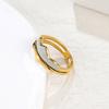 Fashion Color Enamel Oil Drop Ring Titanium Steel Electroplating Premium Ring Women's Niche Personality Accessories