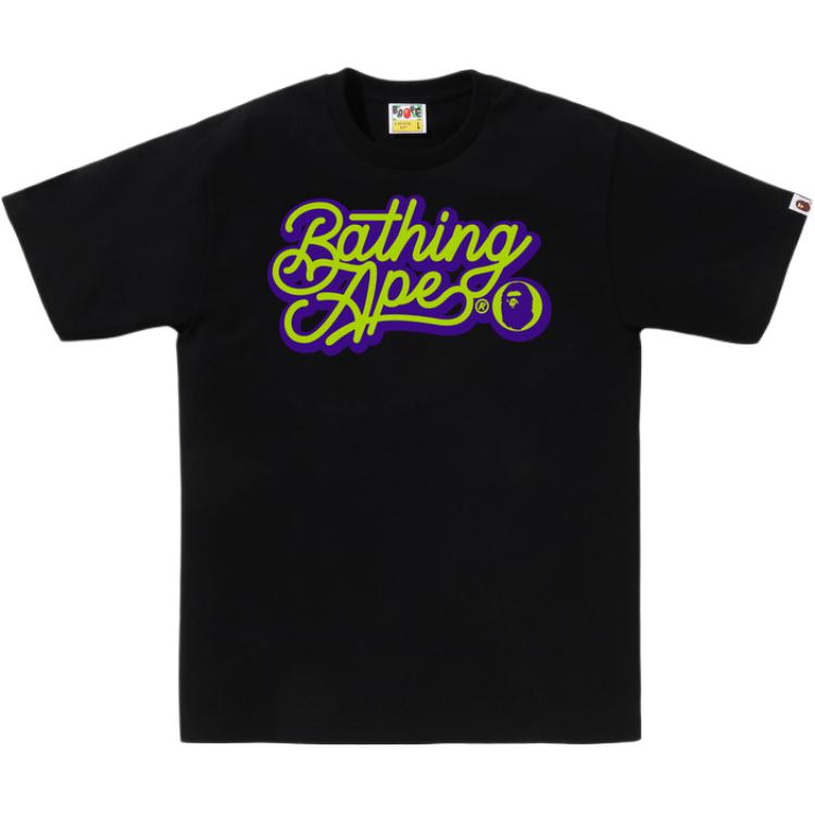 Bape Bathing Ape Script Logo Tee 1L30-110-055