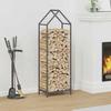VidaXL Firewood Rack Anthracite 40x25x120 Cm, Fireplace Log Holder, Log Holder, Log Rack 864301