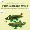 Plush Crocodile Cat Toy Catnip Filled Crinkle Worm Leaf Paws for Kitten Teething Interactive Bite Resistant Play Silvervine Cat
