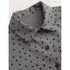 Love Heart Polka Dot Lantern Sleeve Women's Casual Shirt - European American Style
