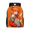 Zaino Neon Genesis Evangelion EVA borsa ita Asuka zaino Kawaii Lavoro Ufficio Grande Capacità Rucksack