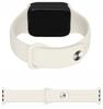 Rubber Sports Strap for Apple Watch 3 4 5 6 7 8 9 Se 42/44/45 Pearl