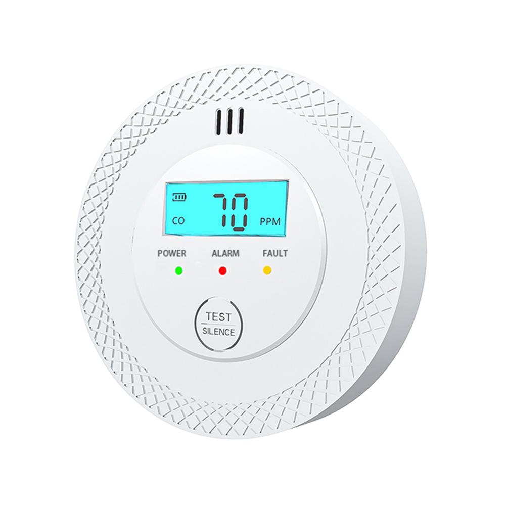 CO Alarm Sensor 85dB Sound & Light Warning Carbon Monoxide Detector with LED Digital Display CO Gas Monitor Alarm for Home Depot
