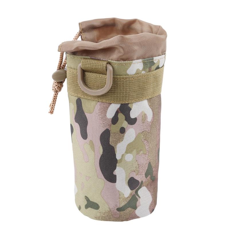 Geantă pentru sticlă de apă Militară în aer liber Camping Drumeții Suport pentru sticlă de apă cu șnur Husă multifuncțională pentru sticlă Rucsac de hidratare