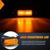 Nilight Front Grille Marker Light 4PCS 4LED Amber Lens Waterproof Dustproof Lights w/4Leads Harness 15A Fuse Compatible with 2016-2023 Toyota Tacoma