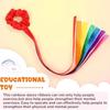 Dance Accessories Polyester Gymnastics Long Ribbon Rainbow Elastic Ribbon Headband Multicolor Wrist Straps Rhythm Dance