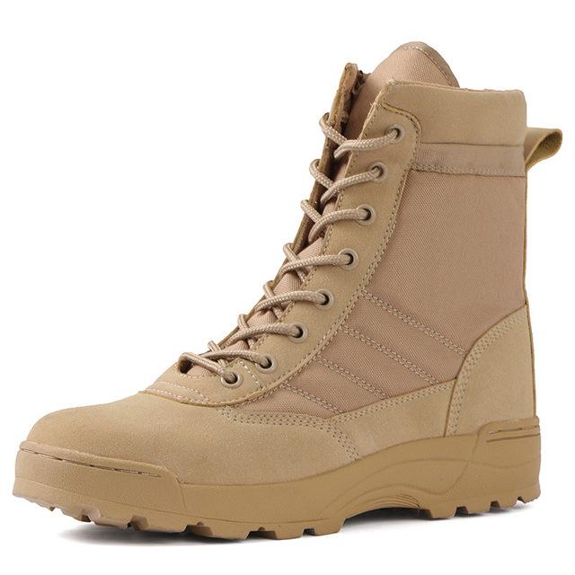 Scarpe da Trekking Militari da Combattimento da Campeggio Trekking Pesca Escursionismo Antiscivolo Ammortizzanti Autunno Outdoor Uomo Primavera Scarpe Traspiranti
