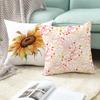 Thanksgiving Day Yellow Pumpkin Sunflower Digital printing short plush pillow covers for sofa office cushion cover home goods