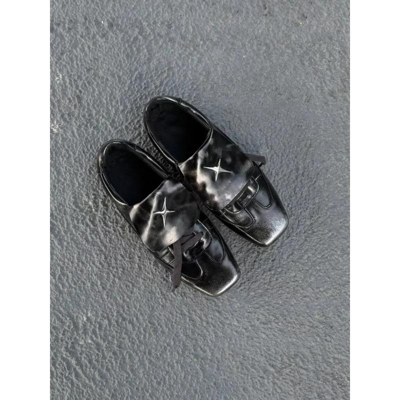 Fashion Handmade Soft Bot Ballet Sle Single Oes Retro Knot Design High-End Training Oes for Women Spring Season Versatile Lo...