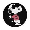 Monira Black and White Floral Miguel Dog Anime Character Goods Popular Round Cute Mouse Pad Gaming Mouse Pad Waterproof Durable Stylish Mouse Pad For