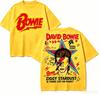 David Bowie Maglietta Regalo per Fan Unisex Unisex Harajuku Oversize Unisex Manica Corta Streetwear Alta Qualità Comoda Classica