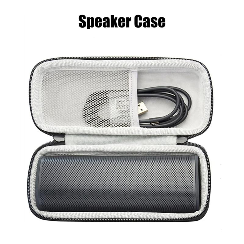 Hard EVA Case for 2 Bluetooth-compatible Speaker Travel Protective Carrying Storage Bag