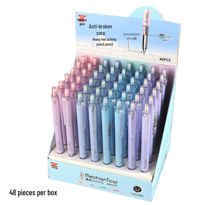 Tianzhu Anti-Bruch Mechanischer Bleistift - Robustes Design für Grundschüler, 0,5/0,7 mm Einziehbarer Minenhalter
