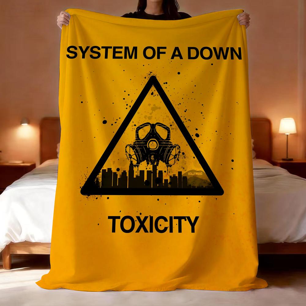 System Of A Down band singer Throw Lightweight 240g Flannel Blanket Soft Skin-friendly for Summer Cooling 75X95CM