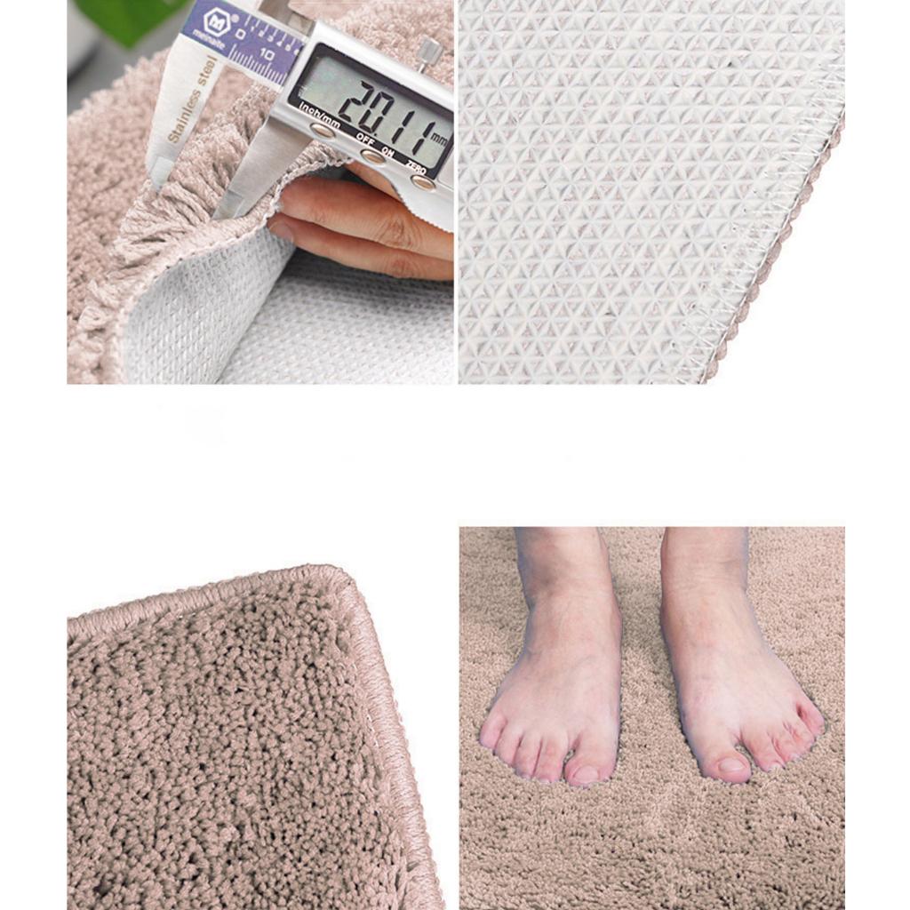 Sector Shower Mat Non Slip Bathtub Carpet for Bathroom Beige