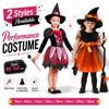 Dress Up Girls Witch Halloween Costume Gothic Witch Elf Dress Costume  Ghost Bride