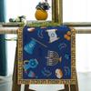 Hanukkah Linen Table Runner Holiday Party Decor Jewish Chanukah Dreidel Memorah Hebrew Kitchen Dinning Table Decoration